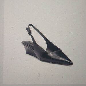 Nordstrom Rhianon Wedge Slingback Leather Pump Size 8.5M